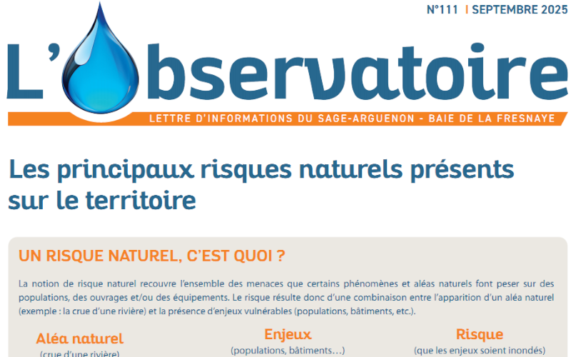 L’eau’bservatoire Septembre 2025
