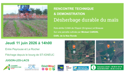 Rencontre technique de désherbage durable du maïs du 11 juin 2026